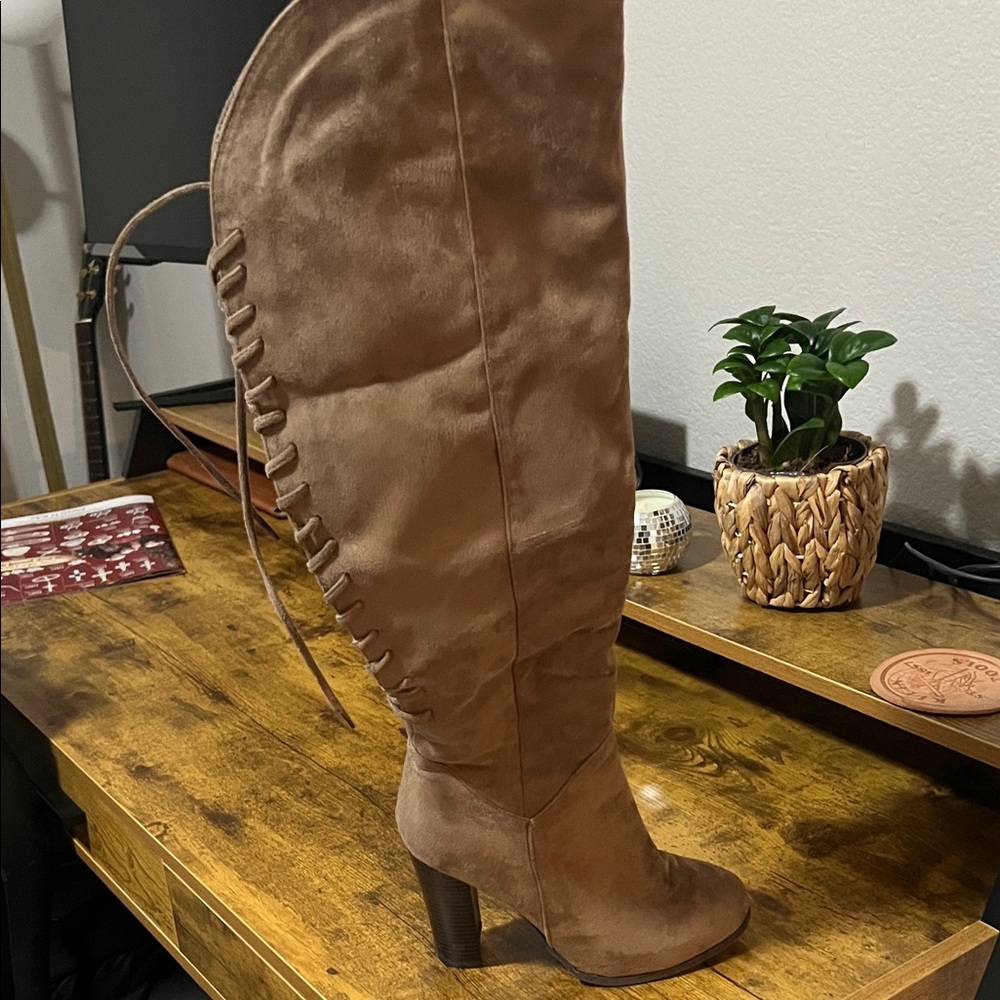 Brown Knee-High Boots